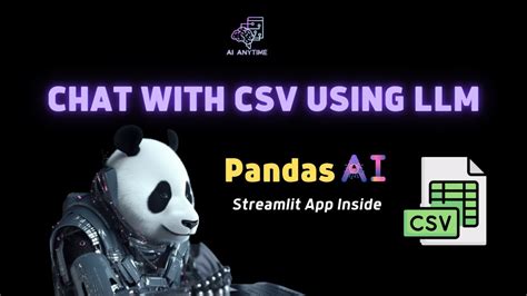 Chatcsv Streamlit App Chat With Csv Files Using Pandasai And Openai