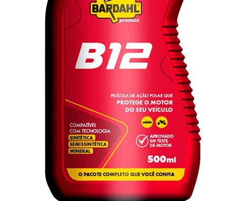 Bardahl B12 Engrossa O Oleo - Aditivo Para Óleo De Motor Bardahl B12 500ml