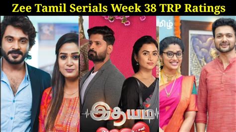 Zee Tamil All Serials Week 38 TRP Ratings All Serials Week 38 TRP