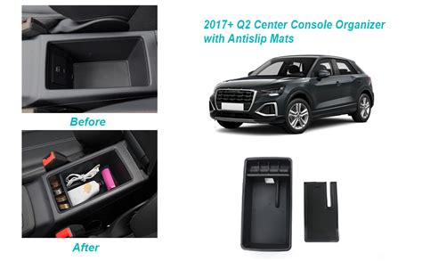 Cdefg Compatible With Audi Q2 2017 2023 2024 Uk Car Centre Console Q2 Armrest Collection Tray