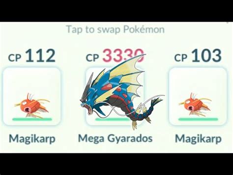 Ho To MEGA GYARADOS POKEMON GO Magikarp And Mega Gyarados Team