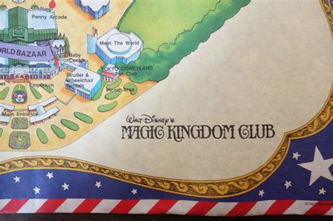 東京ディズニーランド マップポスター 地図 1983年頃 昭和レトロ Magic Kingdom Clubtokyo Disneyland