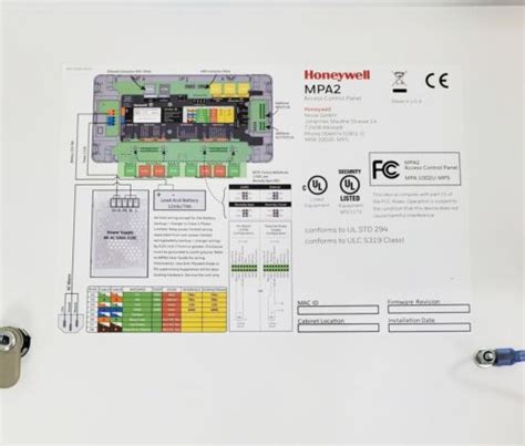 Honeywell Mpa2 2 Door Access Control Panel Mpa1002u Mps New Ebay