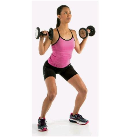 Squats And Shoulder Presses Exercise How To Skimble