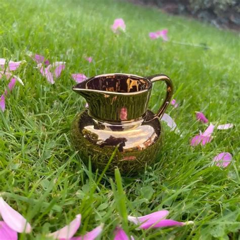 COPPER GRAYS POTTERY Lusterware Stoke On Trent Antique Creamer Made In