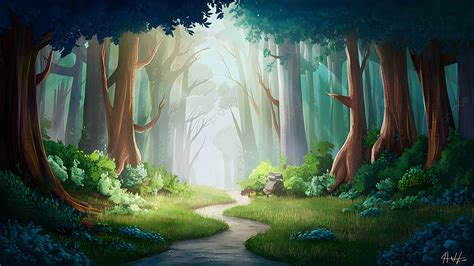 Forest Canopy Whispers Secrets To The Wind Background, Forest, Canopy ...