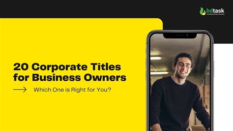 20 Corporate Titles For Business Owners Now Choose Which One Is Right