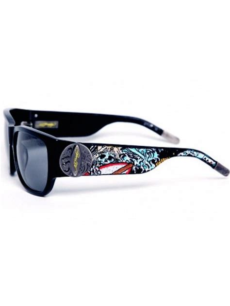 Ed Hardy Ehs 040 Rectangle Black Plastic 30360 Ed Hardy Oakley