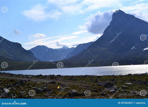 Mountains of Norway Scandinavia Stock Image - Image of orogen, covering ...