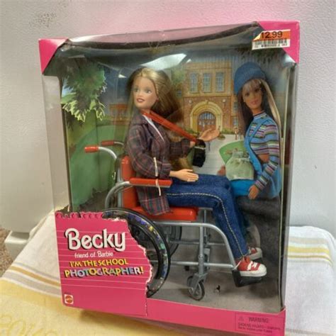 1998 Mattel Wheelchair Becky Barbie 20202 Doll Im The School