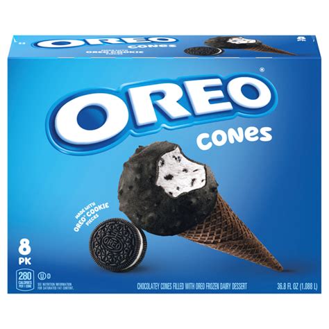 Save On Oreo Frozen Dairy Dessert Cones Chocolatey 8 Ct Order Online Delivery Food Lion