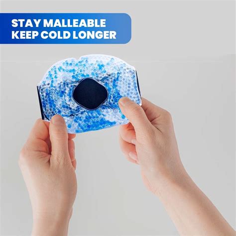 Therapy Wrap Reusable Hot Cold Gel Beads Ice Pack With Adjustable Strap For Knee Pain Relief