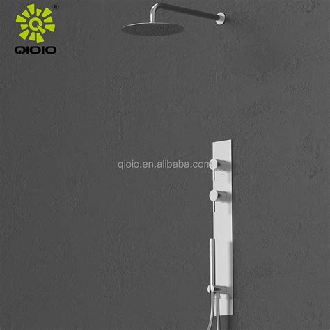 Luxury Bathroom Rain Shower Set Stainless Steel Hot Cold Water Mixer Concealed Shower Set