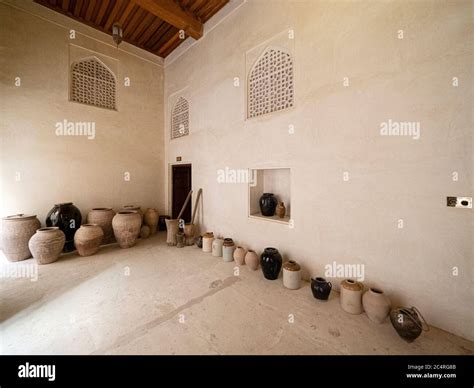 Interior view of the Castle of Jabreen, a 17th century fortress near ...