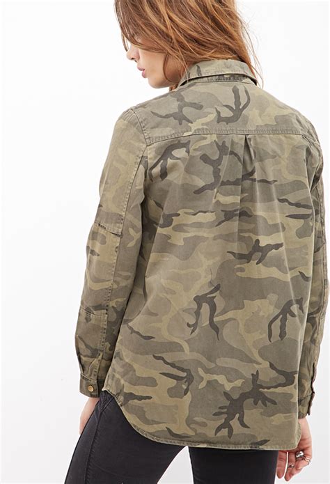 Forever Camouflage Utility Jacket Forever Lookastic