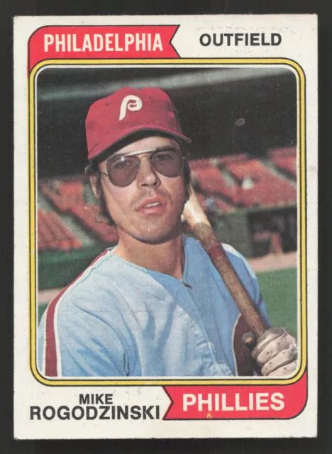 MIKE ROGODZINSKI 1974 Topps Rookie 492 Philadelphia Phillies VG EX