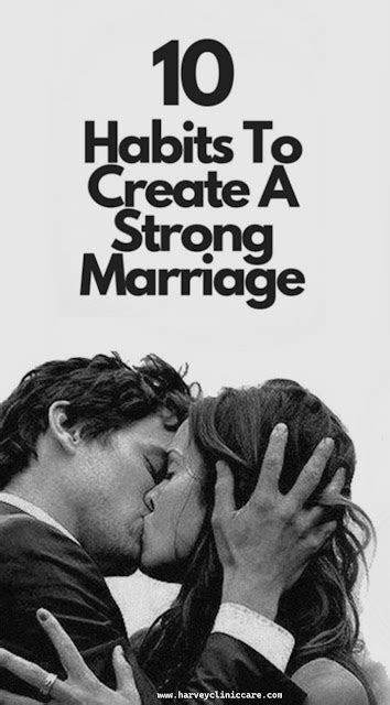 10 Habits To Create A Strong Marriage Healthy Lifestyle