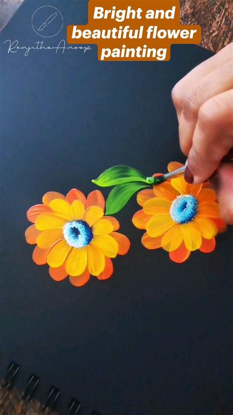 Bright and beautiful flower painting step by step flower painting – Artofit