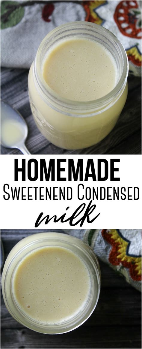 Homemade Sweetened Condensed Milk Rebooted Mom