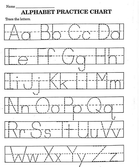 ABC Practice Worksheets Free | Learning Printable