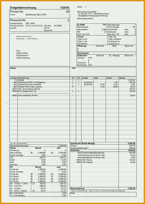 Ausgezeichnet Lohnabrechnung Muster Excel Kostenlos Vorlagen Und