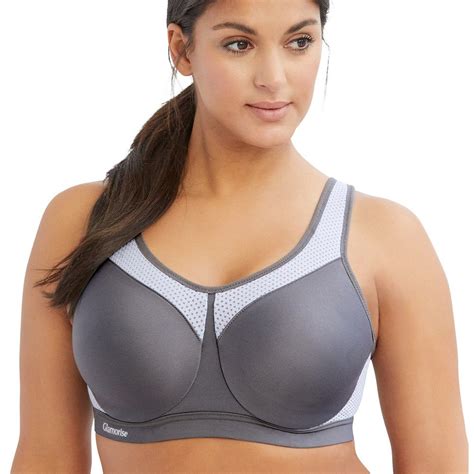 Plus Size Glamorise Bra High Impact Full Figure Underwire Sports Bra