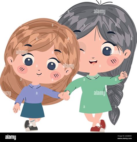 Isolated Girls Cartoons Vector Design Stock Vector Image And Art Alamy