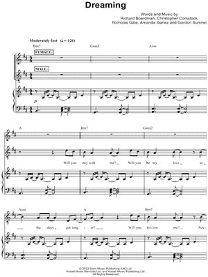 "Dreaming" Sheet Music - 1 Arrangement Available Instantly - Musicnotes