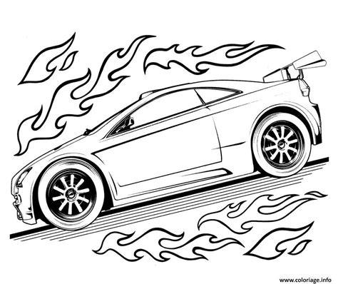 Coloriage Hot Wheels For Kids Dessin Hot Wheels à imprimer