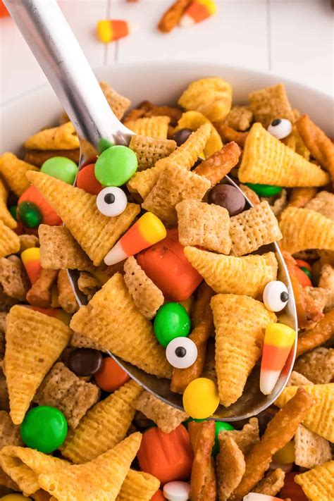 Easy Halloween Snack Mix Chex Mix Recipe 365 Days Of Baking