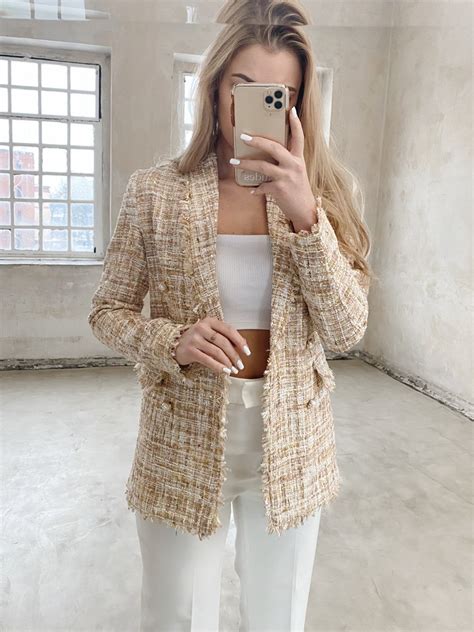 Marynarka Tweedowa Ze Z Ot Nitk The Nude