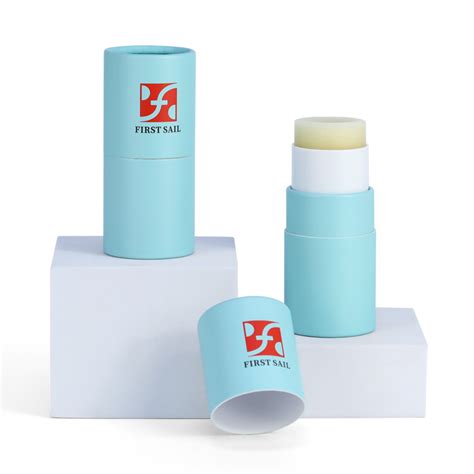 Firstsail Biodegradable Custom Cardboard Women Cosmetic Lip Balm