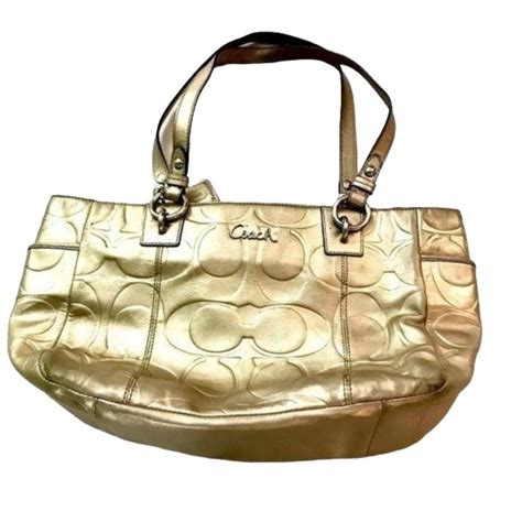 Coach F17721 Gallery Soft Shimmery Leather EW Tote 44 OFF