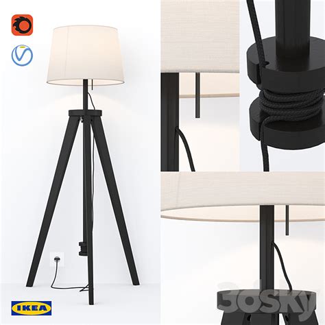 Ikea Lauters Lauters Floor Lamp 3d Model