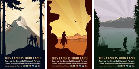 National Forest Posters By Ryan Christensen Via Behance National