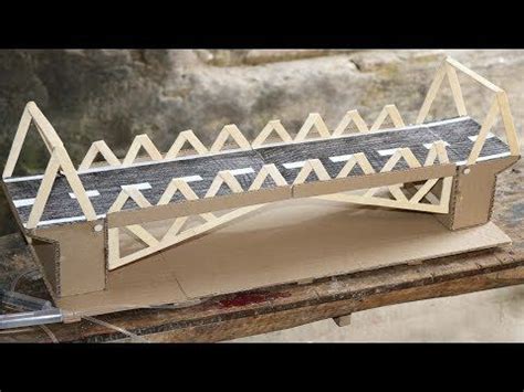 How To Make Hydraulic Bridge From Cardboard Science Project Youtube