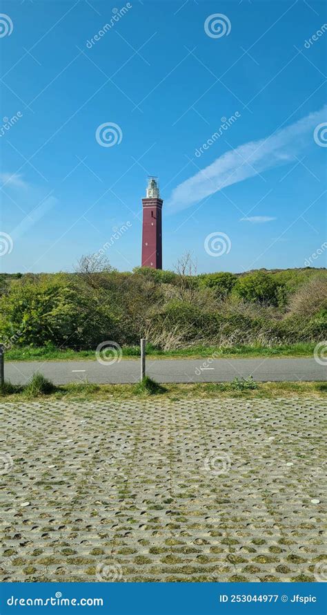 West Head Lighthouse in Zeeland, Netherlands Stock Image - Image of ...