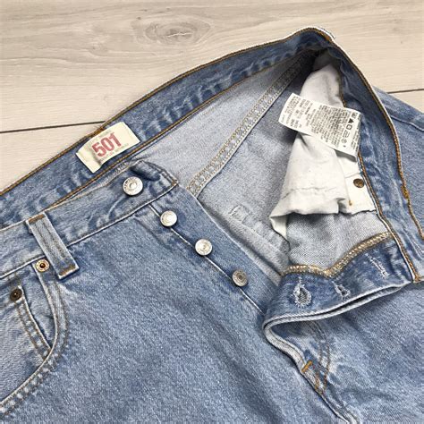 Jean L Vis Vintage Homme Denim Bleu Taille W L Ebay