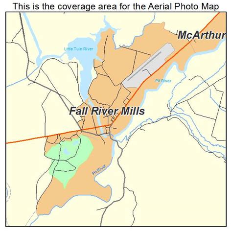 Aerial Photography Map Of Fall River Mills Ca California