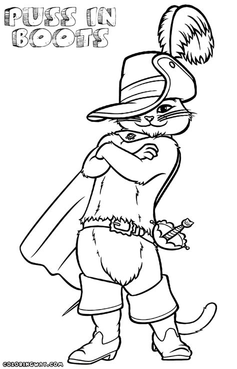 Puss In Boots Coloring Page Coloring Page To Download And Print