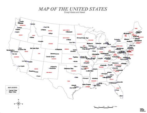 United States Map Abbreviations And Names Interactive Map