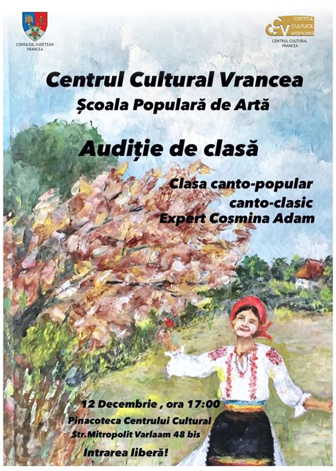 Centrul Cultural Vrancea promovează prin serbări muzica tradițională și