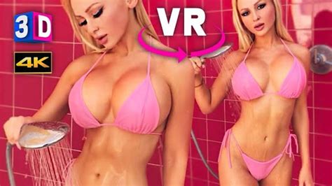 Vr D K Big Fake Boobs Bimbo Blonde Girl In Micro Bikini Teasing Hot Body Oculus Quest