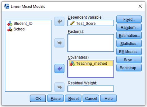 Linear Mixed Models in SPSS - TidyStat