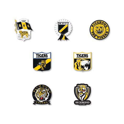 2021 Richmond Tigers AFL Logo Pin Set - Victory Badges