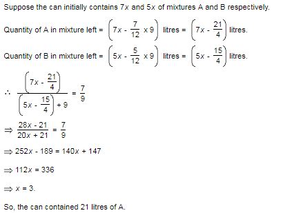 A Container Contains A Mixture Of Two Liquids P And Q In The Ratio 7