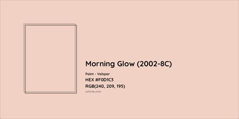 Valspar Morning Glow 2002 8C Paint Color Codes Similar Paints And