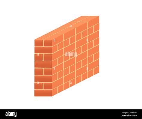 Brickworks With High Quality Red Bricks Vector Illustration On White