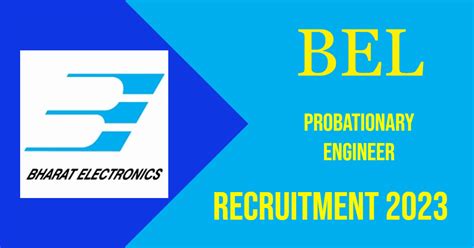 Bel Probationary Engineer Recruitment Up