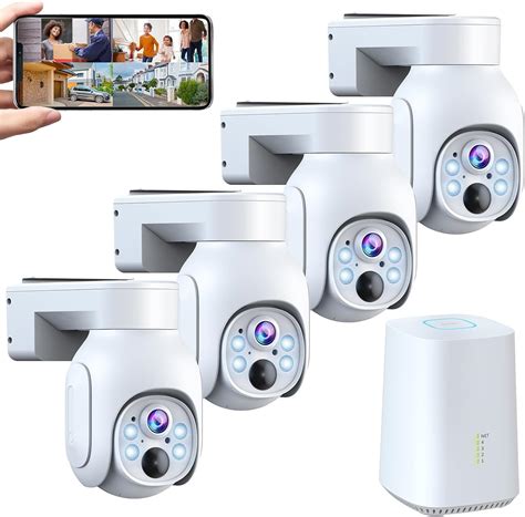 Amazon Camcamp PTZ Security Cameras Wireless Outdoor 4PCS 4MP